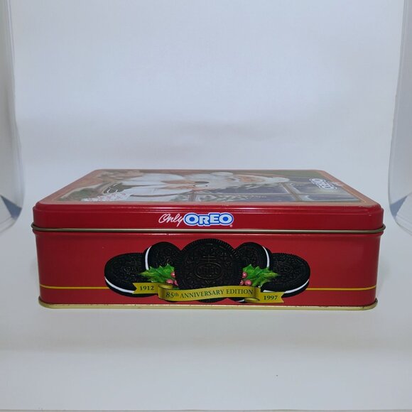 Vintage Oreo Cookie Tin Canister Santa Claus 100 Years Nabisco Goodness 1998 - Picture 2 of 8